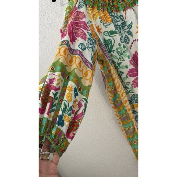 NWT Farm Rio Oasis Summer tropical one shoulder oversized floral dress-Small - Picture 7 of 12